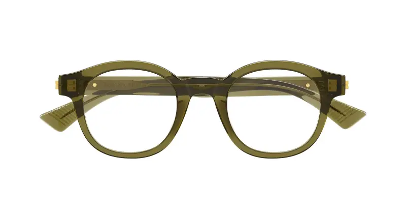 Uomo BV1413O 004 Montature da vista Acetato Verde Trasparente Rotonda miniatura 2