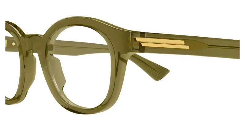 Uomo BV1413O 004 Montature da vista Acetato Verde Trasparente Rotonda miniatura 3