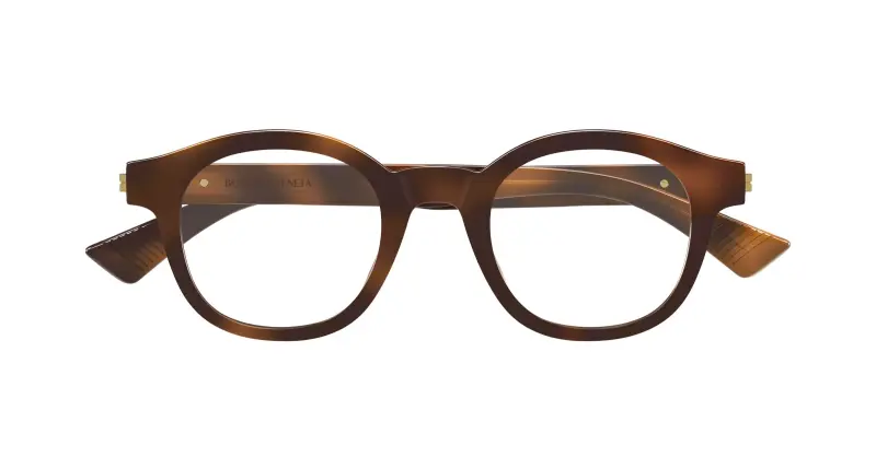 Uomo BV1413O 005 Montature da vista Acetato Havana Trasparente Rotonda miniatura 2