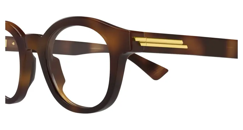 Uomo BV1413O 005 Montature da vista Acetato Havana Trasparente Rotonda miniatura 3