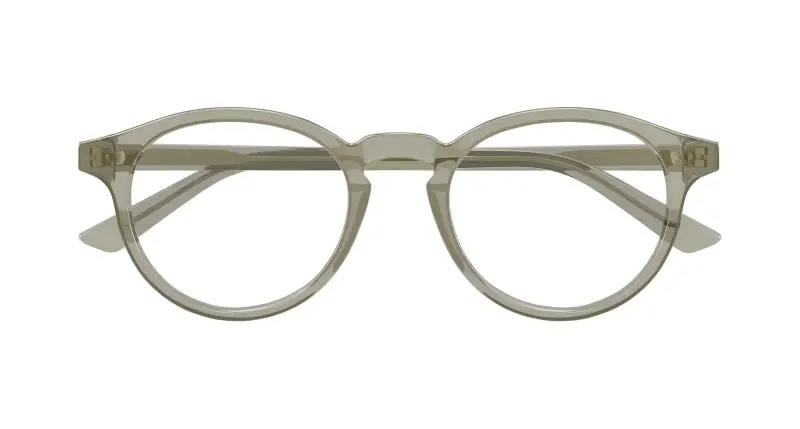 Uomo BV1420O 003 Montature da vista Acetato Marrone Trasparente Rotonda miniatura 2