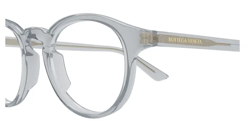 Uomo BV1420O 005 Montature da vista Acetato Azzurro Rotonda miniatura 3