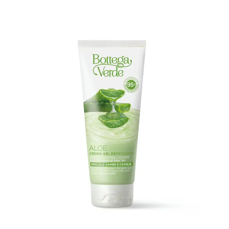 Aloe Crema Gel Defaticante - Effetto Gambe Leggere - Crema glutei e gambe