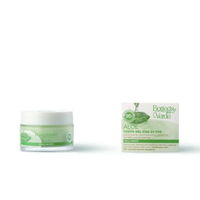 Aloe Crema Gel Viso 24 Ore - Crema idratante viso miniatura 2