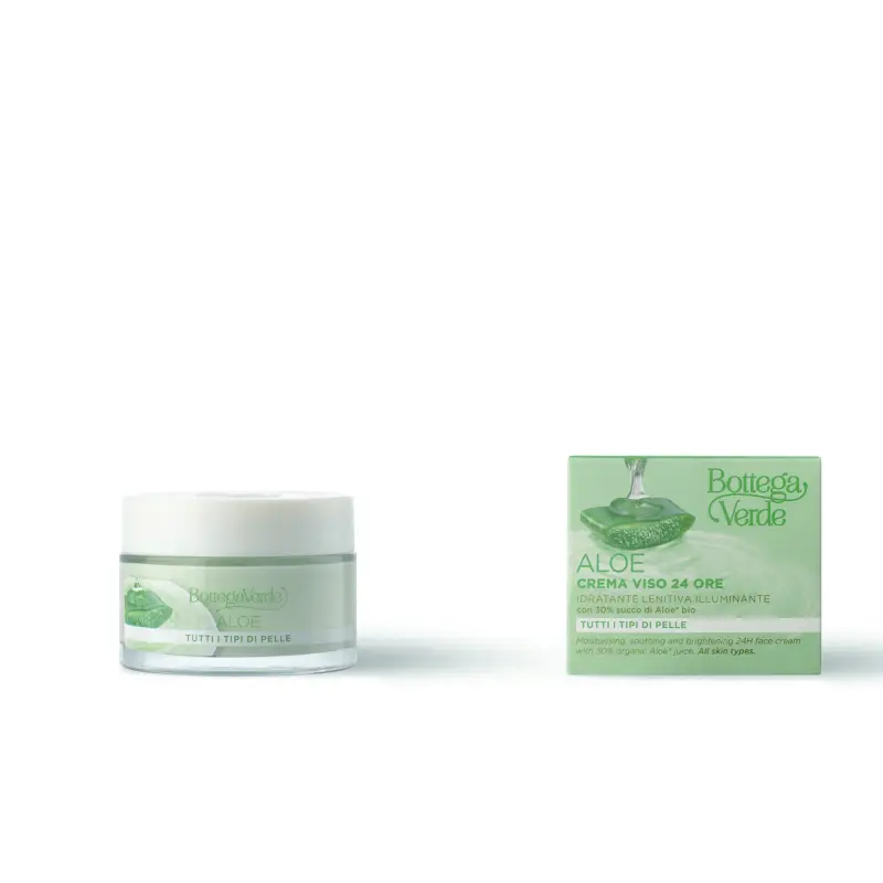 Aloe Crema Viso Per Tutti I Tipi Di Pelle - Crema idratante viso miniatura 2