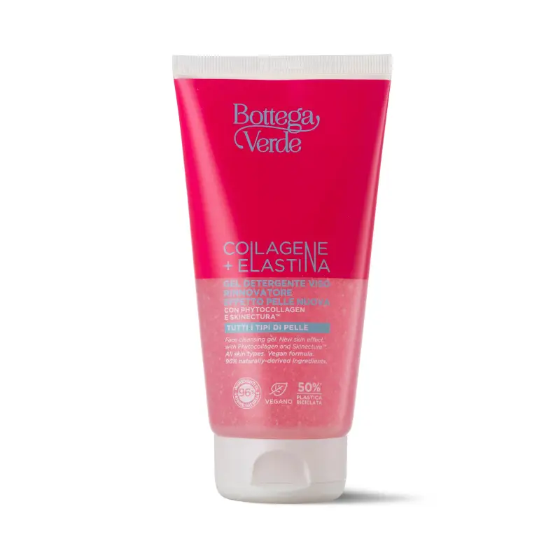 Collagene ed elastina Gel Detergente Viso - Rinnovatore Effetto Pelle Nuova - Gel detergente viso