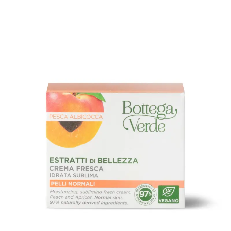 Estratti di bellezza Crema Fresca Idratante - Pesca E Albicocca - Crema idratante viso miniatura 3