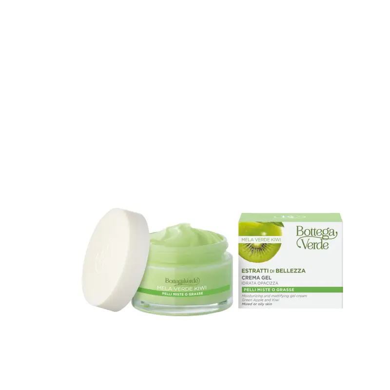 Estratti di bellezza Crema Gel Idratante - Mela Verde E Kiwi - Crema idratante viso