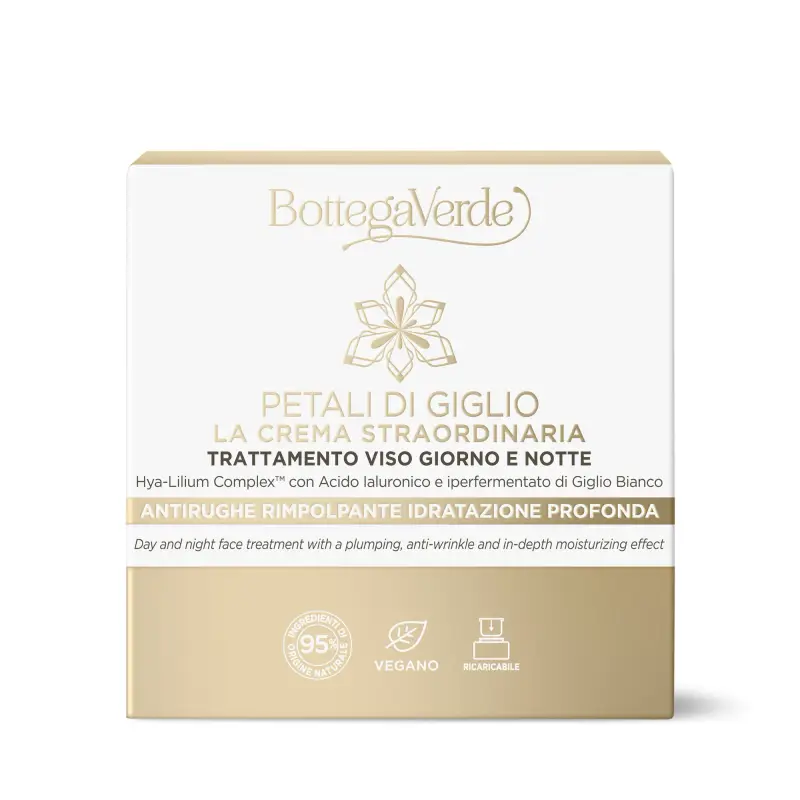 Petali di giglio La Crema Straordinaria - Trattamento Viso Giorno E Notte - Crema idratante viso miniatura 3