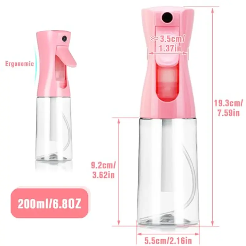 Bottiglia Spray, Bottiglia Spray a Nebbia Fine per Capelli, Bottiglia Spray Continua Ultra-Fine per Cura della Pelle, Cura delle Piante, Pulizia e Disinfezione, Toelettatura degli Animali miniatura 3
