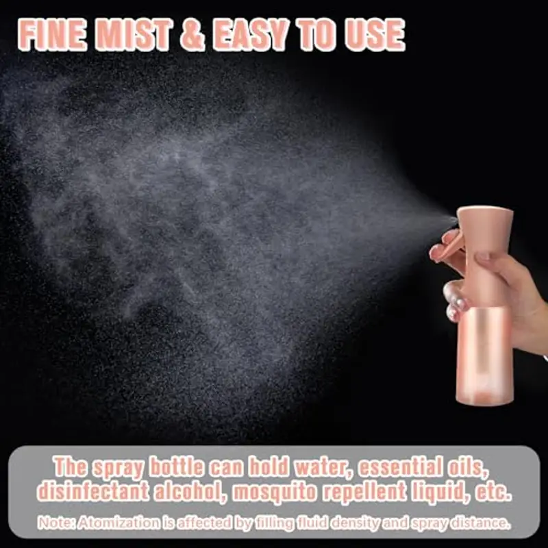Bottiglia Spray, Bottiglia Spray a Nebbia Fine per Capelli, Bottiglia Spray Continua Ultra-Fine per Cura della Pelle, Cura delle Piante, Toelettatura degli Animali, Pulizia e Disinfezione miniatura 3