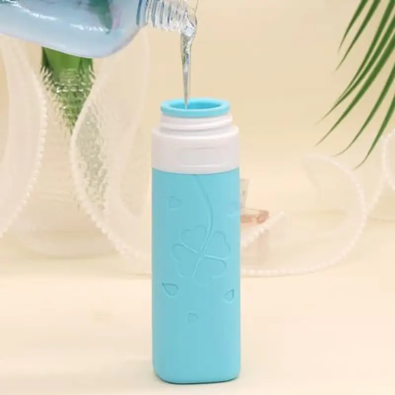 Bottiglie da Viaggio in Silicone 90 ml, 12 Pezzi Kit Flaconi da Viaggio, Kit da Contenitori da Viaggio, Riutilizzabili miniatura 3