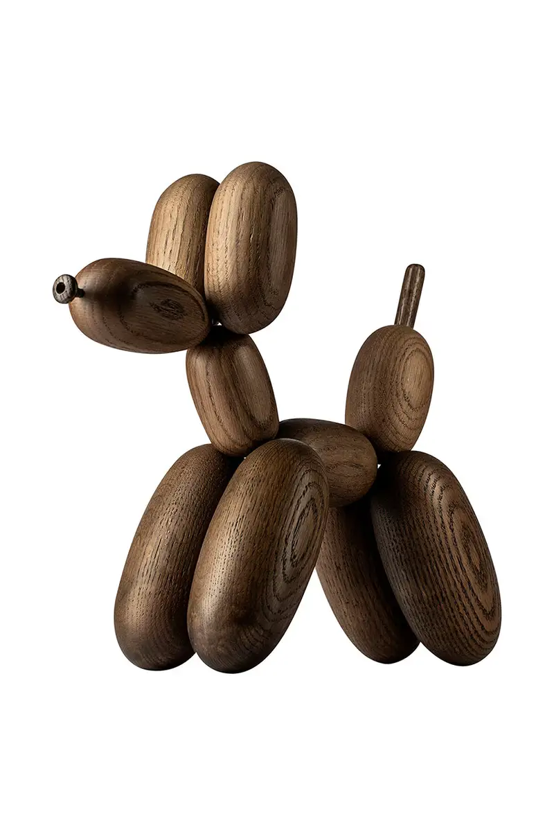 decorazione Ballon Dog Smoked L Marrone