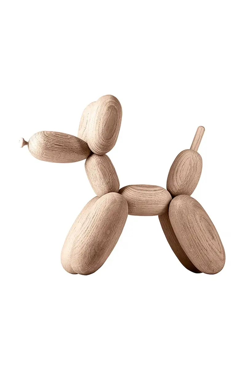 figurina decorativa Baloon Bog L colore beige