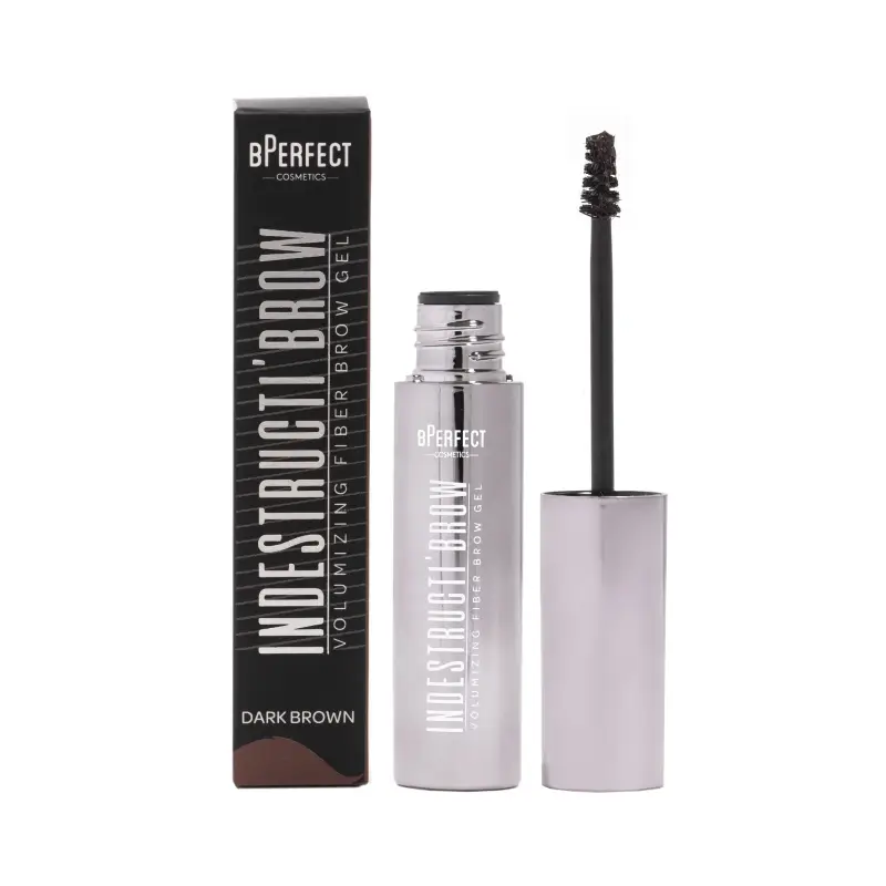 Sopracciglia Indestructi'Brow - Brow Fiber Gel Mascara Dark Brown - Gel e mascara Sopracciglia