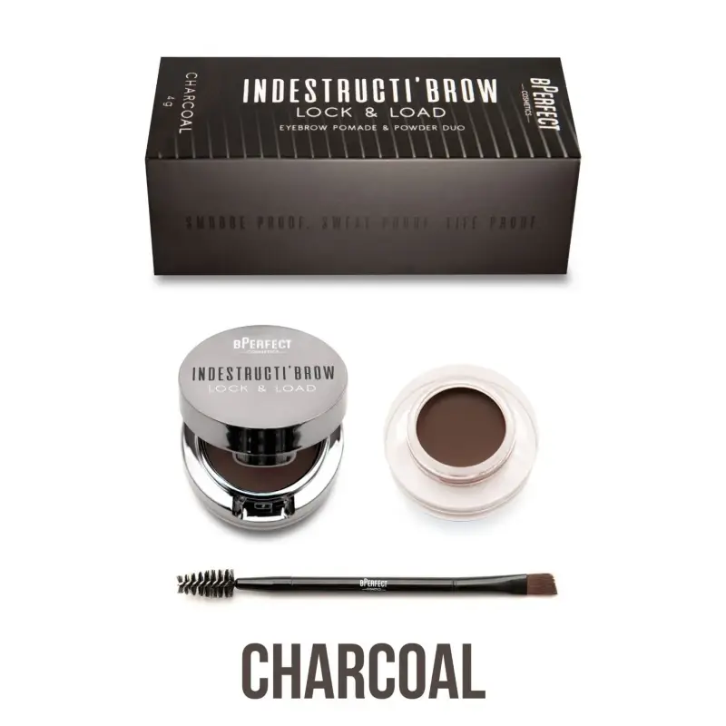 Sopracciglia Indestructibrow Lock & Load Brow Pomade Charcoal - Gel e mascara Sopracciglia