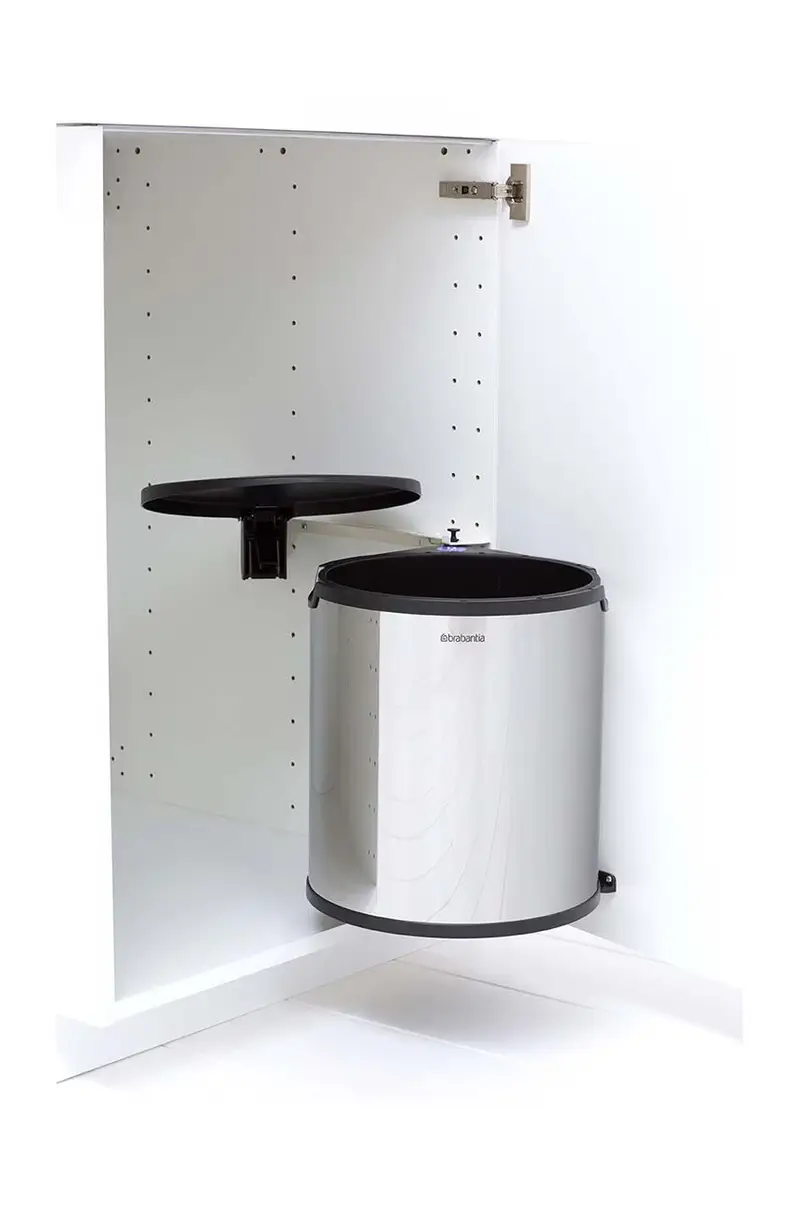 cestino per i rifiuti da armadio 15 L Grigio miniatura 3