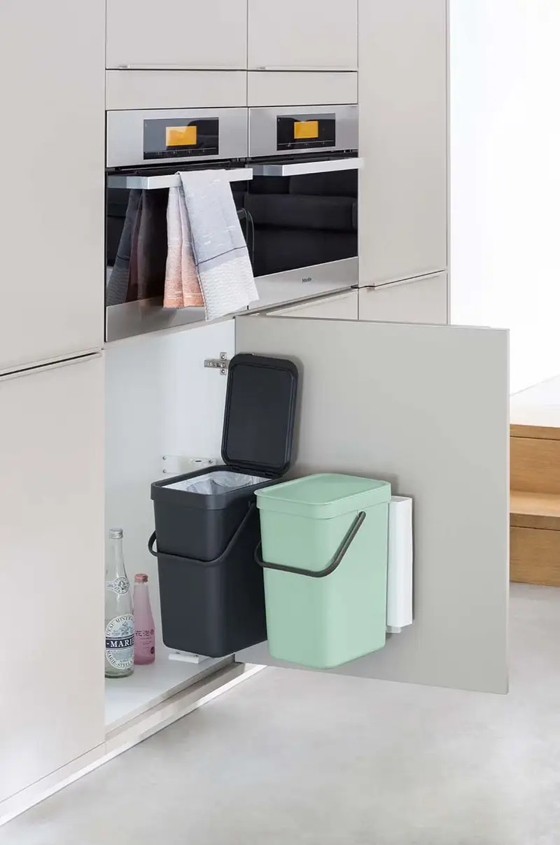 cestino per i rifiuti da armadio Sort & Go 2x12L Verde miniatura 2