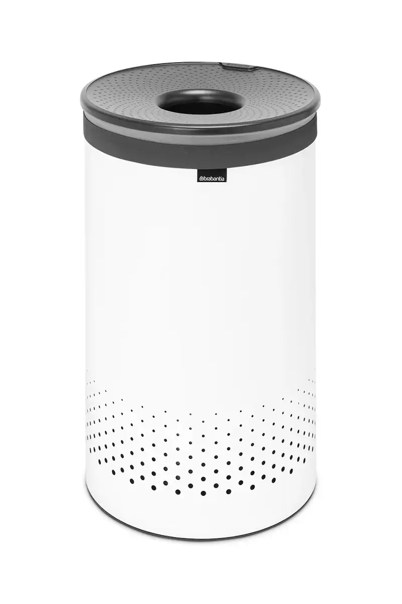cesto della biancheria 60 L colore bianco miniatura 3