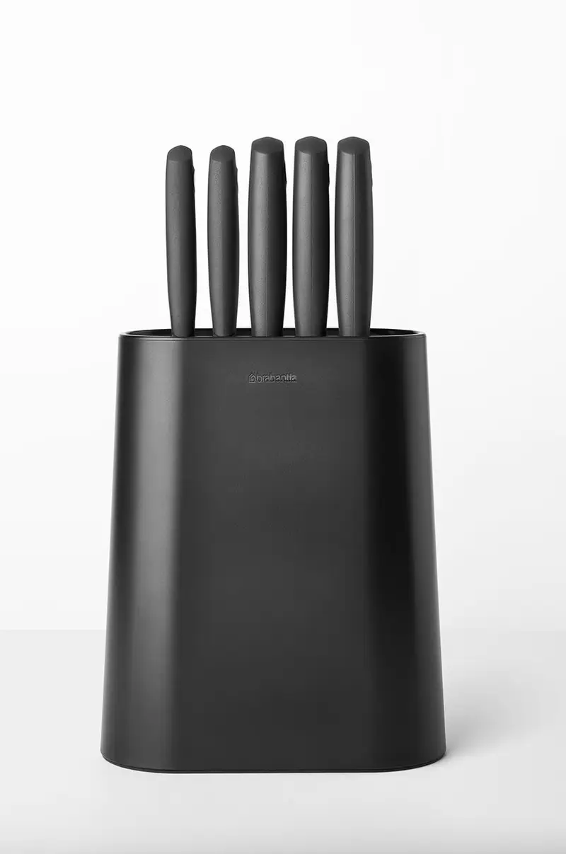 set coltellli con organizer pacco da 6 Grigio