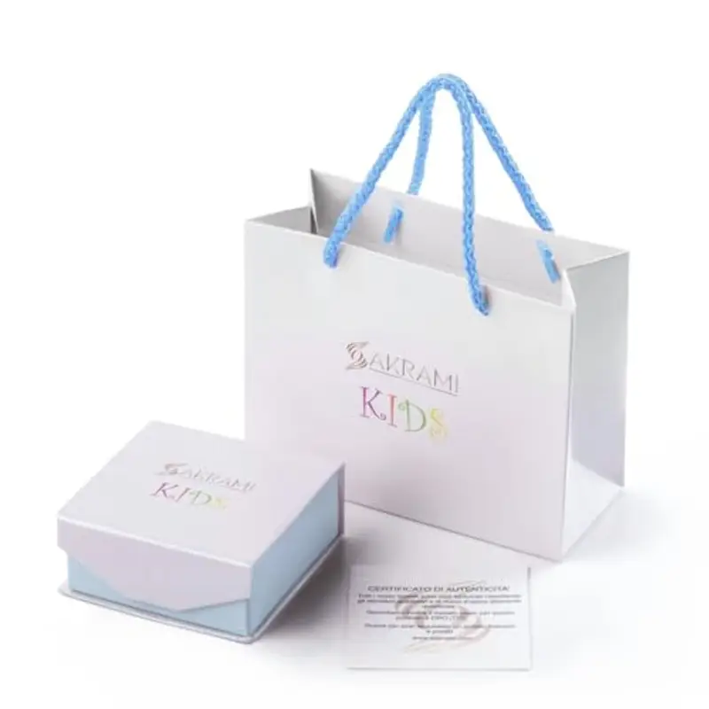 Bracciale Argento 925 Bimbo Piastrina Personalizzabile con Nome e Angioletto Smaltato Blu Kids Collection + Confezione Regalo Personalizzata - Braccialetto per Nascita Comunione o Battesimo miniatura 3