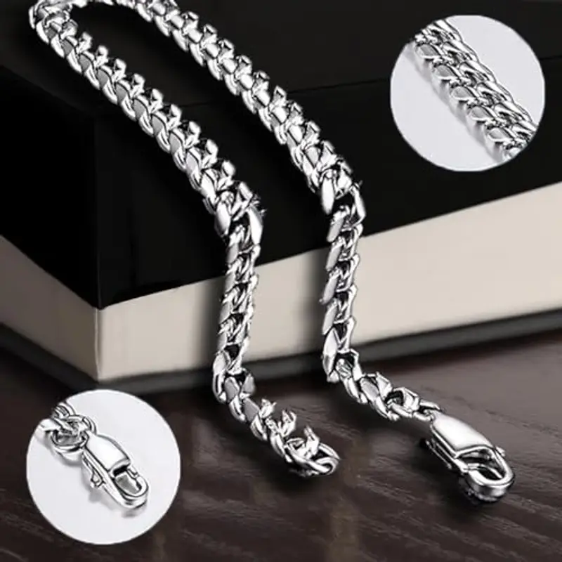 Bracciale Cubano Uomo in Acciao Inox Lucidato A mio Figlio Idea regalo compleanno - Idee Regali per lui per Natale miniatura 3