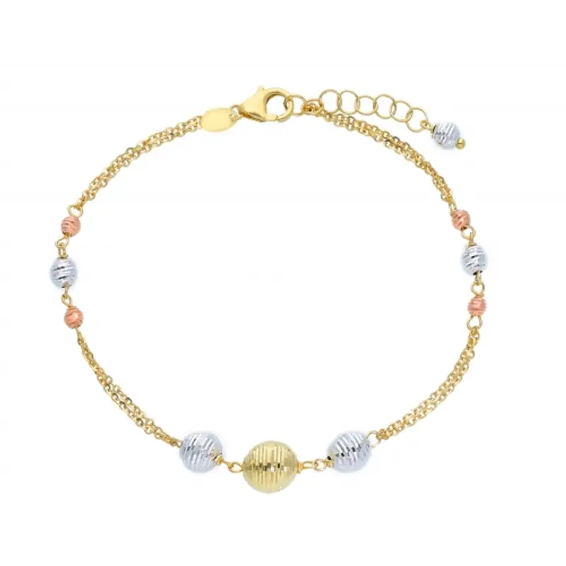 Bracciale da donna Oro giallo e bianco 219765