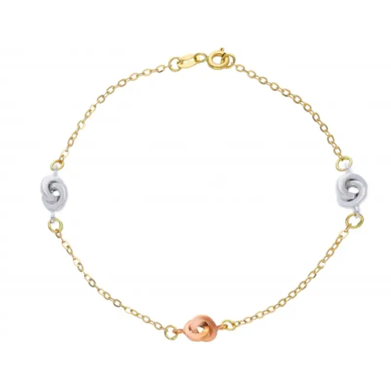 Bracciale da donna Oro tre colori 214620