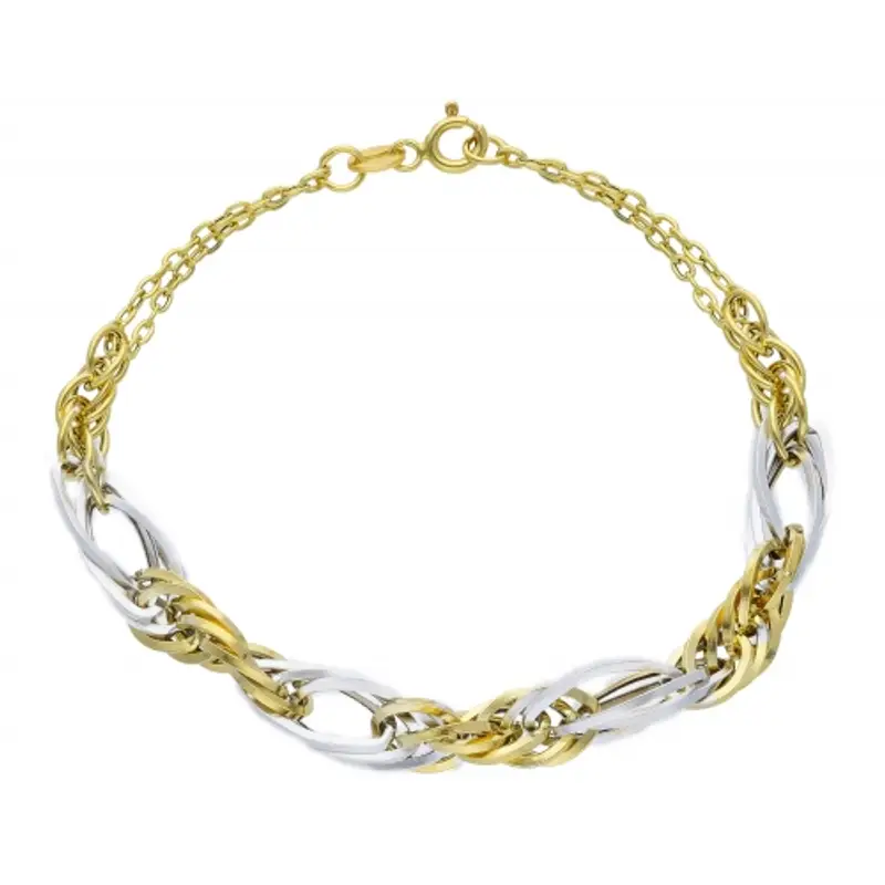 Bracciale Donna in Oro giallo e bianco 214030