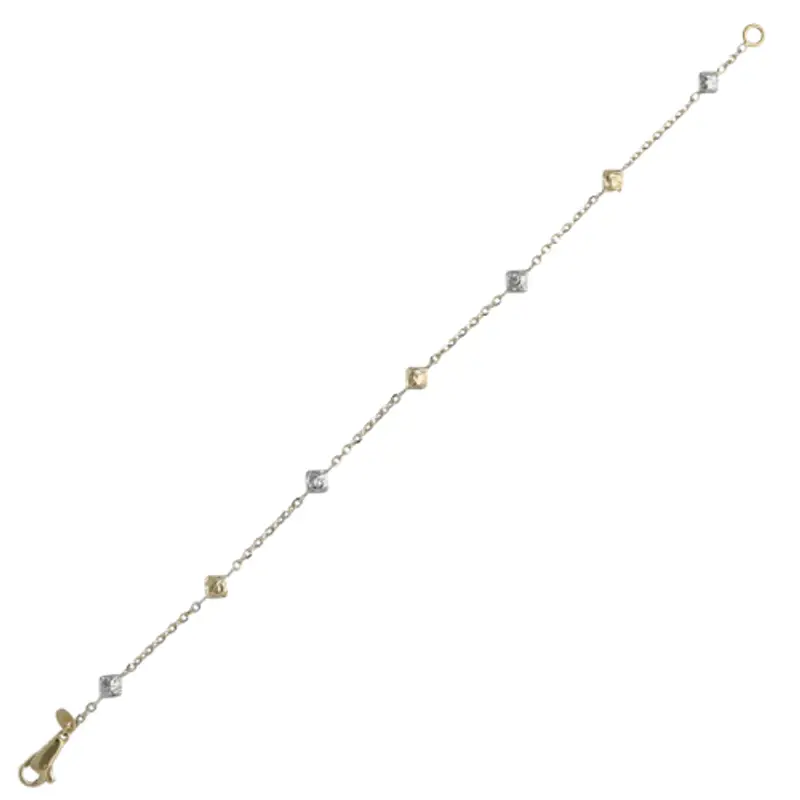 Bracciale Donna Oro Bianco Giallo GL102014