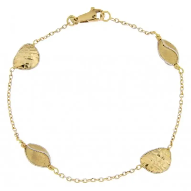 Bracciale Donna Oro Giallo Bianco GL100264