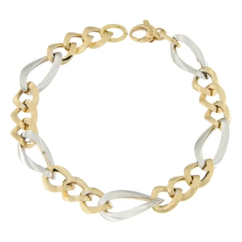 Bracciale Donna Oro Giallo Bianco GL100615