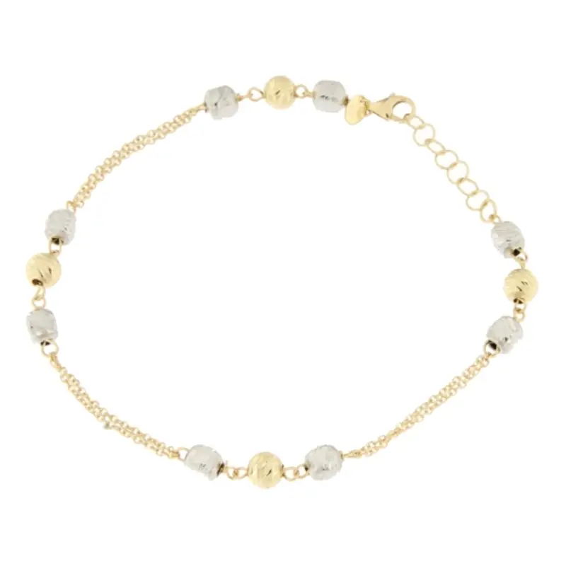 Bracciale Donna Oro Giallo Bianco GL100669