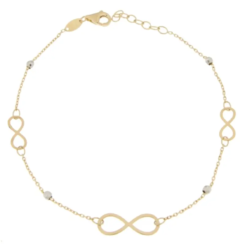 Bracciale Donna Oro Giallo Bianco GL100777