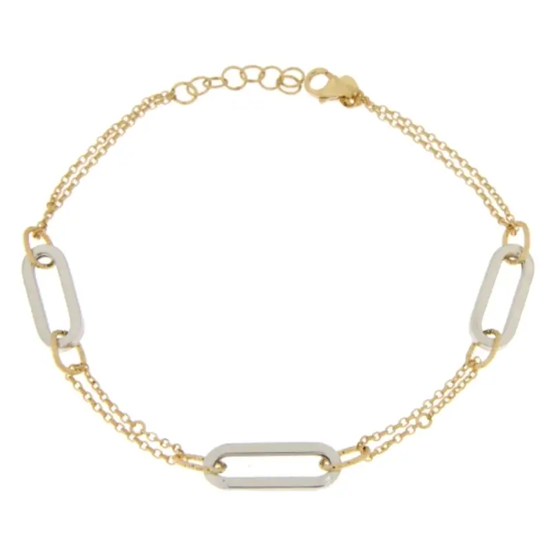 Bracciale Donna Oro Giallo Bianco GL101272