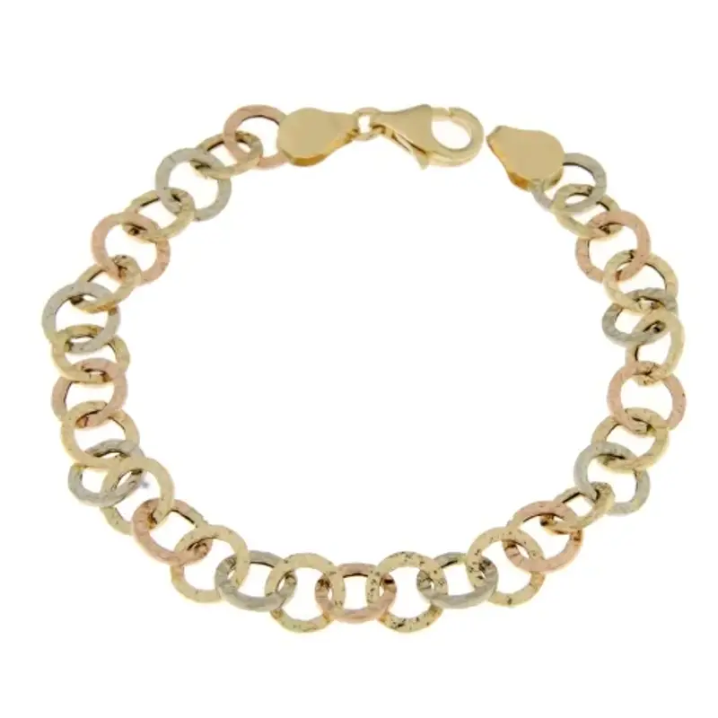 Bracciale Donna Oro Giallo Bianco Rosa GL101175