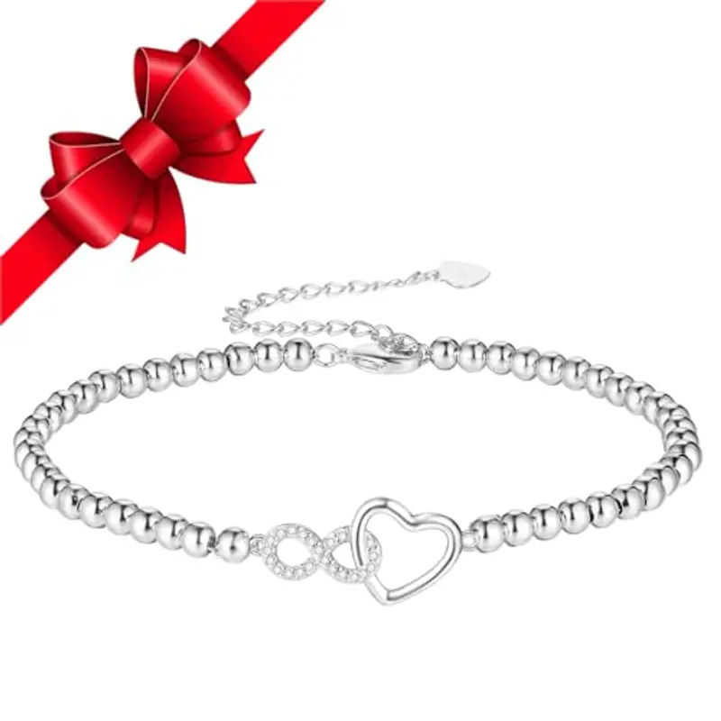 JBNIUAY - Bracciale Donna Infinity Cuore Argento 925