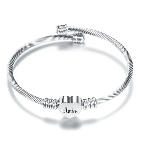 Bracciale in Argento da Donna, Gioielli Regalo per Madre, Figlia, Zia, Nonna, Sorella, Amica