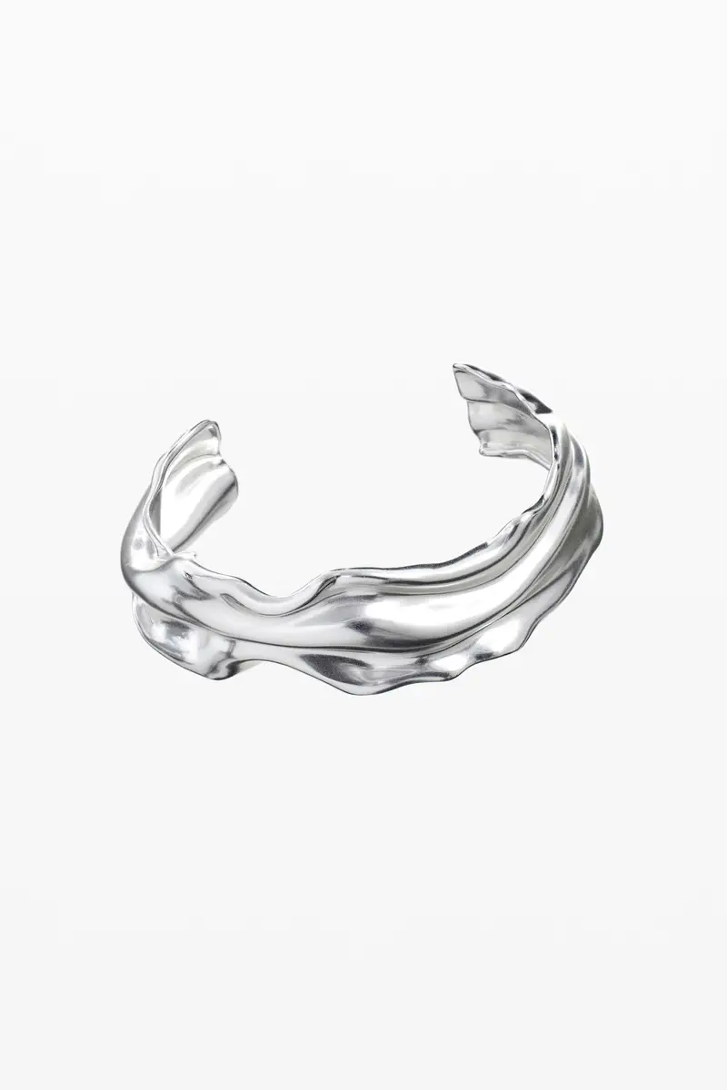Bracciale irregolare placcato argento Zalio