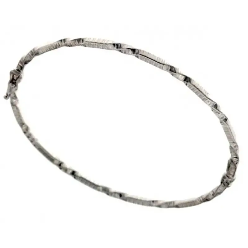 Bracciale rigido donna in oro bianco 803321728647