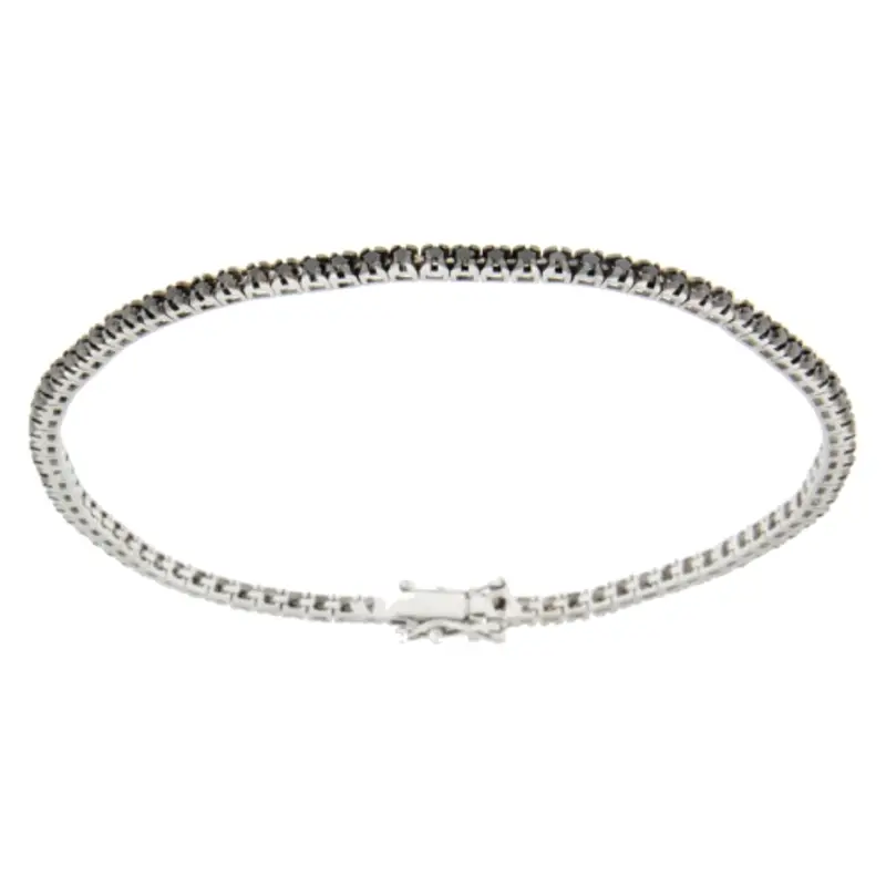 Bracciale Tennis Donna Promesse Gioielli Oro Bianco