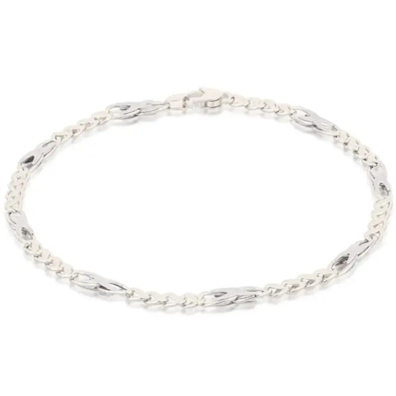 Bracciale Uomo in Oro Bianco 803321718195