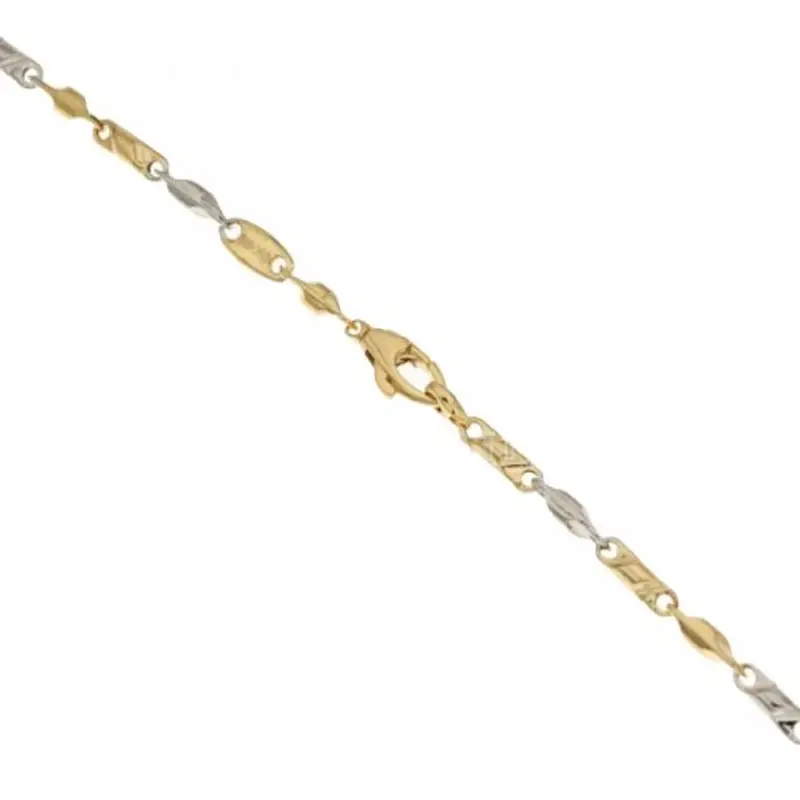 Bracciale Uomo in Oro Giallo e Bianco 803321717281