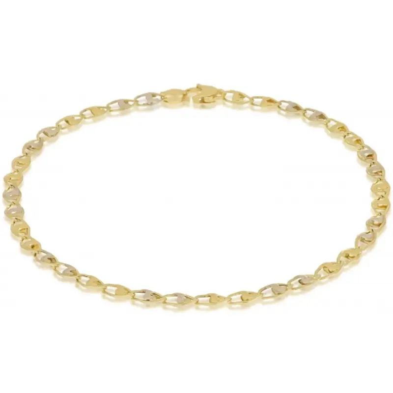 Bracciale Uomo in Oro Giallo e Bianco 803321718173
