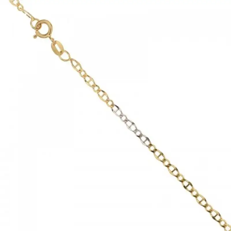 Bracciale Uomo in Oro Giallo e Bianco 803321735177