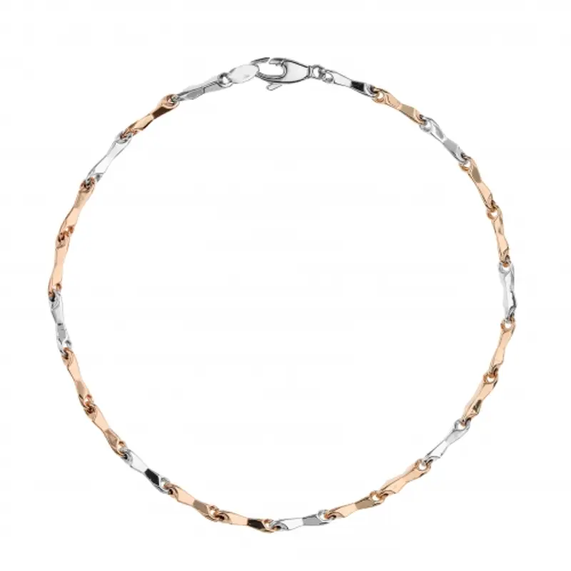 Bracciale Uomo Oro Bianco Rosa GL101784