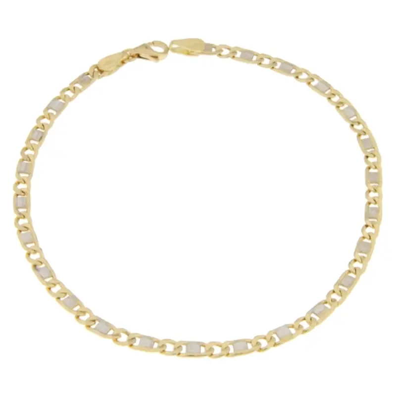 Bracciale Uomo Oro Giallo Bianco GL100750