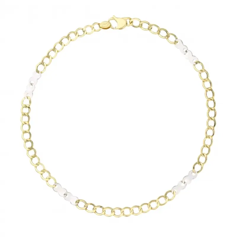 Bracciale Uomo Oro Giallo Bianco GL101500