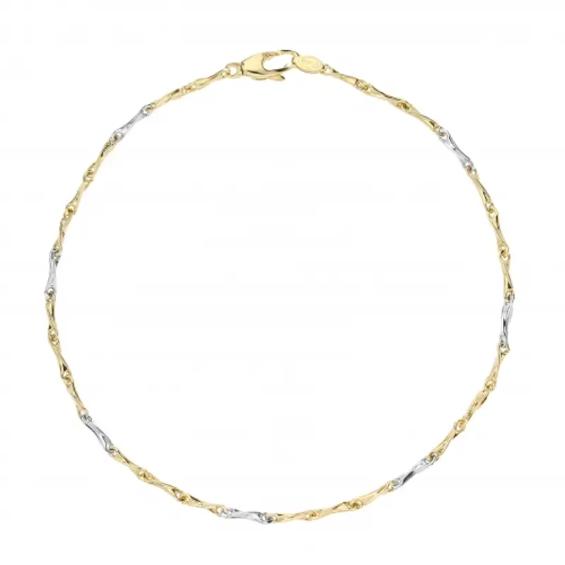 Bracciale Uomo Oro Giallo Bianco GL101510