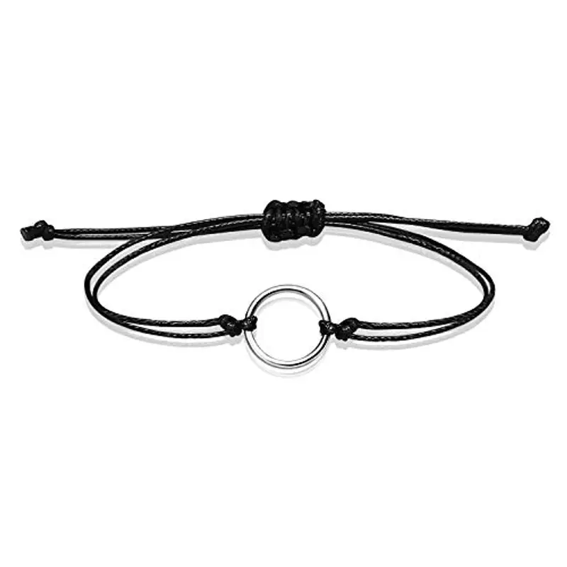 Braccialetti per figlie per madre Set di braccialetti in corda coordinata Regalo da mamma a figlia Relazione Gioielli fatti a mano per le donne Ragazze (Cuore 2 pezzi) miniatura 3